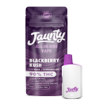 Jaunty Blackberry Kush All-In-One Vape - 90% THC Indica with Earthy Berry Flavor